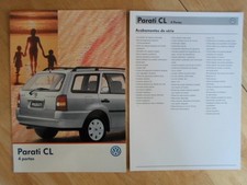 VOLKSWAGEN BRAZIL PARATI CL orig 1998-99 Glossy Sales Brochure + Specs - VW