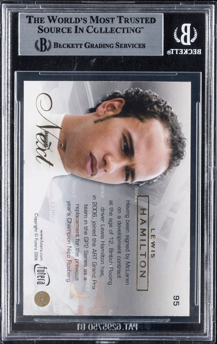 2006 Futera Grand Prix Next #95 Lewis Hamilton BGS 9 (Top Sports