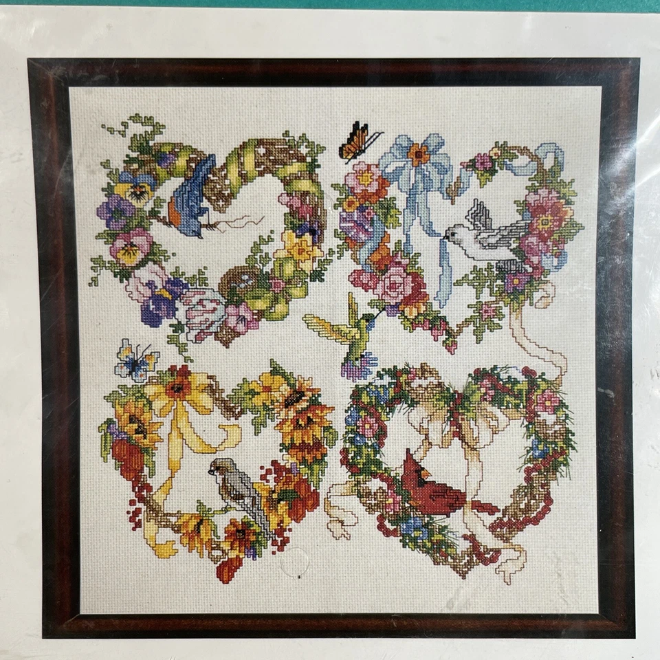 Janlynn Just A Chart Wreath for All Seasons Cross Stitch Pattern Barbara Baatz - Image 2 of 3