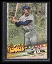 HANK AARON 2020 Topps Decades Best 1960s Milwaukee Braves