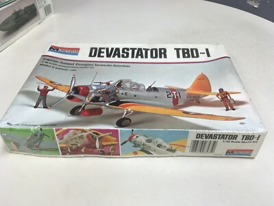 Vintage 1974 Copyright Monogram 1/48 Devastator TBD-1 Modek Kit Sealed!