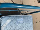 1900's Large Rail Antique Blue Bed