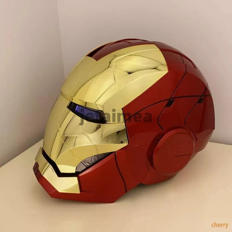 US! Iron Man Gold Mask Cosplay AUTOKING MK5 1:1 Helmet Wearable Voice-control - Image 4 of 4