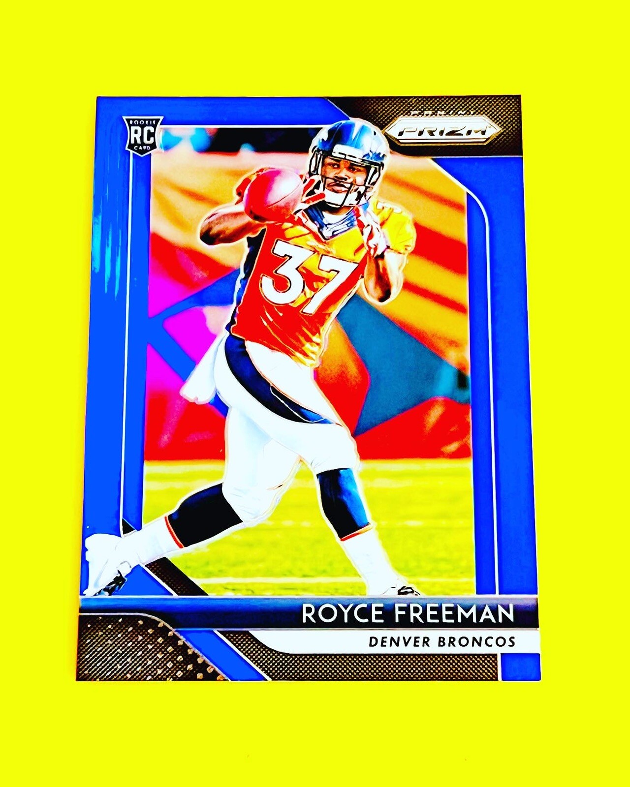Royce Freeman 2018 Panini Prizm RC /5 Blue Prizm SSP SP ROOKIE RARE Oregon Ducks