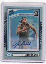 2024 Donruss Optic #337 Jaheim Bell RC Rated Rookie Patriots Football Card AUTO