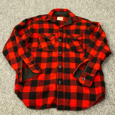 その他ブランド / CHILL CHASER/50s/棒TALON/バッファローチェック/ウール/RED Chill Chaser By Blue Top Mens Shirt Large Red Buffalo Plaid