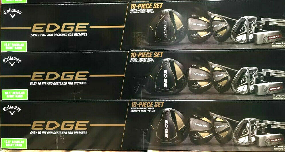 Callaway Edge 10 Piece Mens Graphite Steel Golf Club Set Right - Main Image