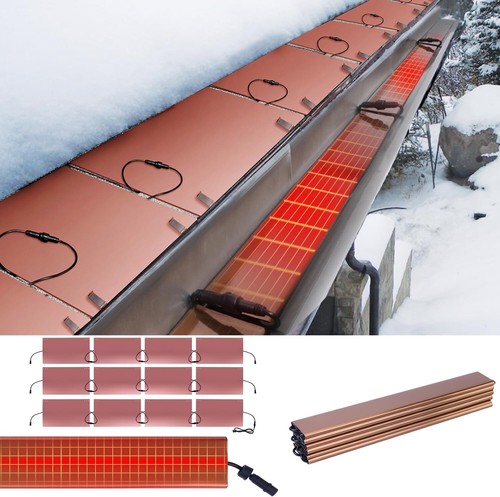 Paneles térmicos de 24 pies para canaletas de techo sistema de fusión de nieve calentador de canalones