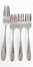 SET OF Four (4) - Oneida 18/8 Stainless Flatware  MORRISON Dinner Salad Forks