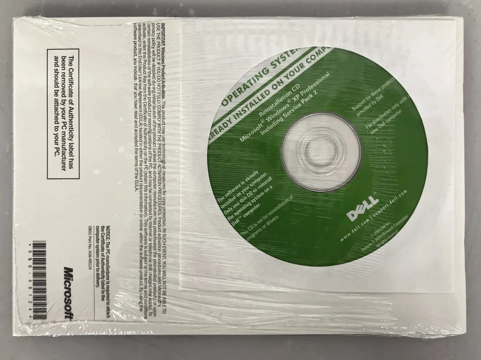 Dell PC Installation Media Set for Microsoft Windows XP SP2 (X08-42684 0G7624) - Image 2 of 2