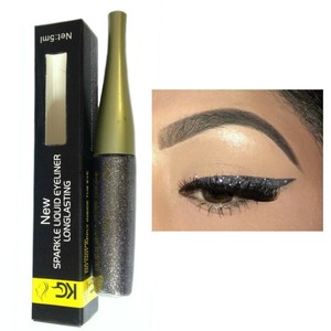 black sparkle eyeliner