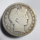 1898 O Barber Half Dollar 90% Silver  -0329