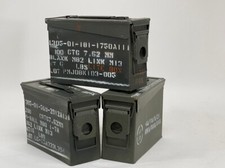30 Cal Metal Ammo Can Military Steel Box Ammo Storage - Used - 3Pack