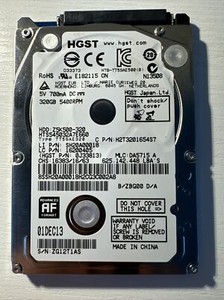 HGST 320GB HDD, Z5K500-320 2.5" SATA II 5400 RPM 3.0Gb/s