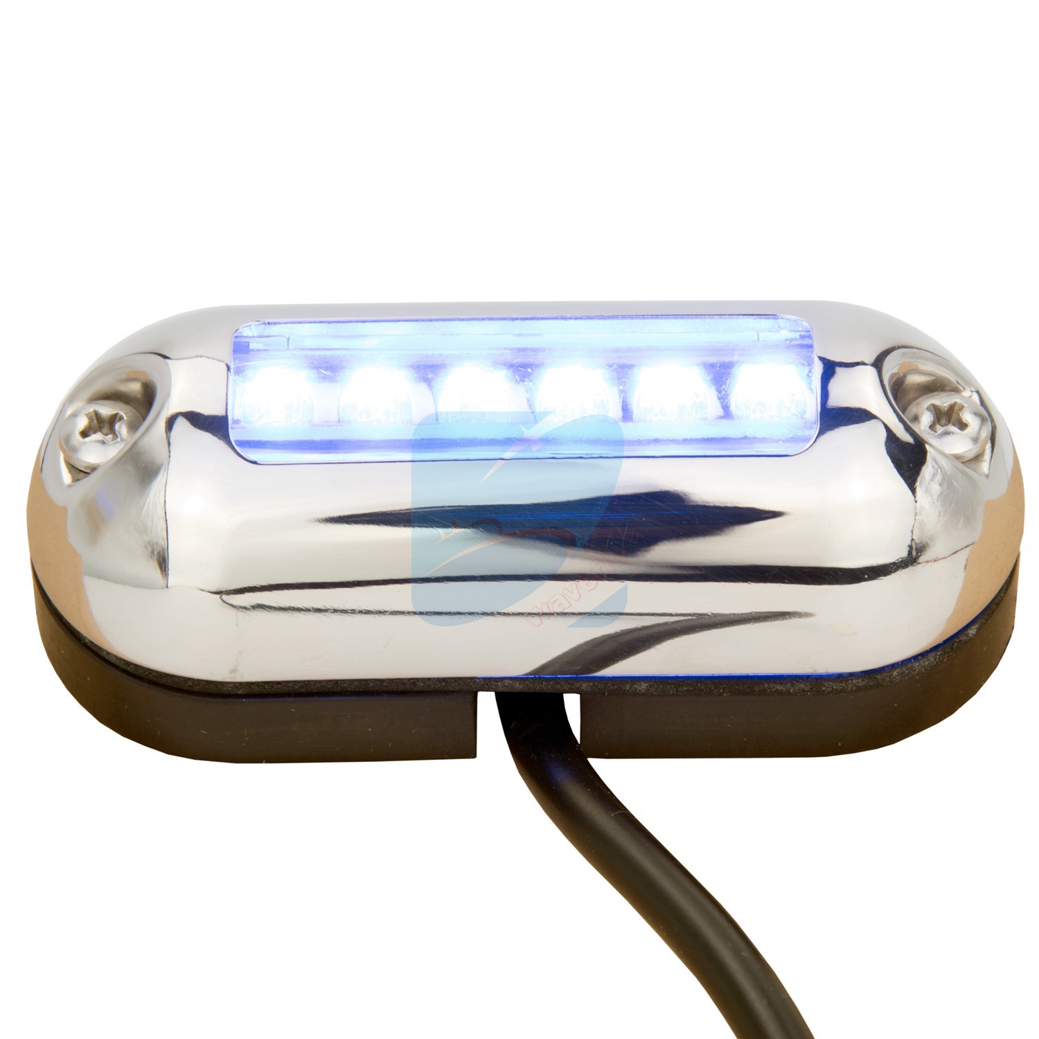 12V Marine Boat LED Underwater Light Blue Accent Surface Mount 6 LED Waterproof eBay