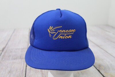 VTG Genesee Union Palouse Idaho Wheat Farming Blue Mesh Trucker Hat Snapback