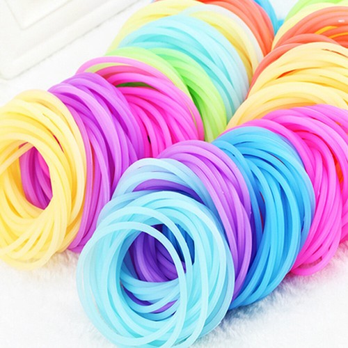 50 Pezzi Braccialetto Luminoso Bambino Glow The Dark Accessori Braccialetti per Eventi - Foto 2 di 11