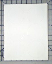 Round Circle 3-1/3" Weatherproof Labels for Laser Ink jet Printer 30 Labels