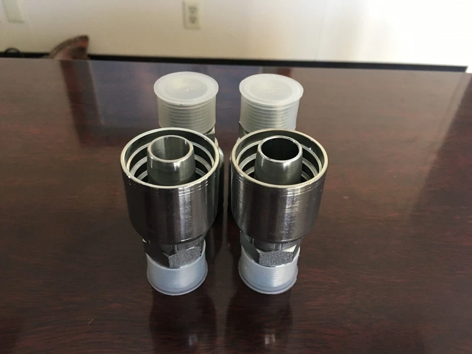 Conjunto de manguera hidráulica de 3/8" x 120" 2 hilos 5.000 PSI con accesorios de tubería de 2 machos Foto 3 de 3