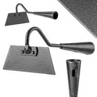 Kadax Gartenhacke Ohne Stiel, Hacke In Trapezform, Schwarz, 14 Cm