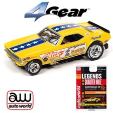 NEW Auto World 4Gear R25 Don The Snake Prudhomme 1970 Plymouth Cuda FC HO Slot