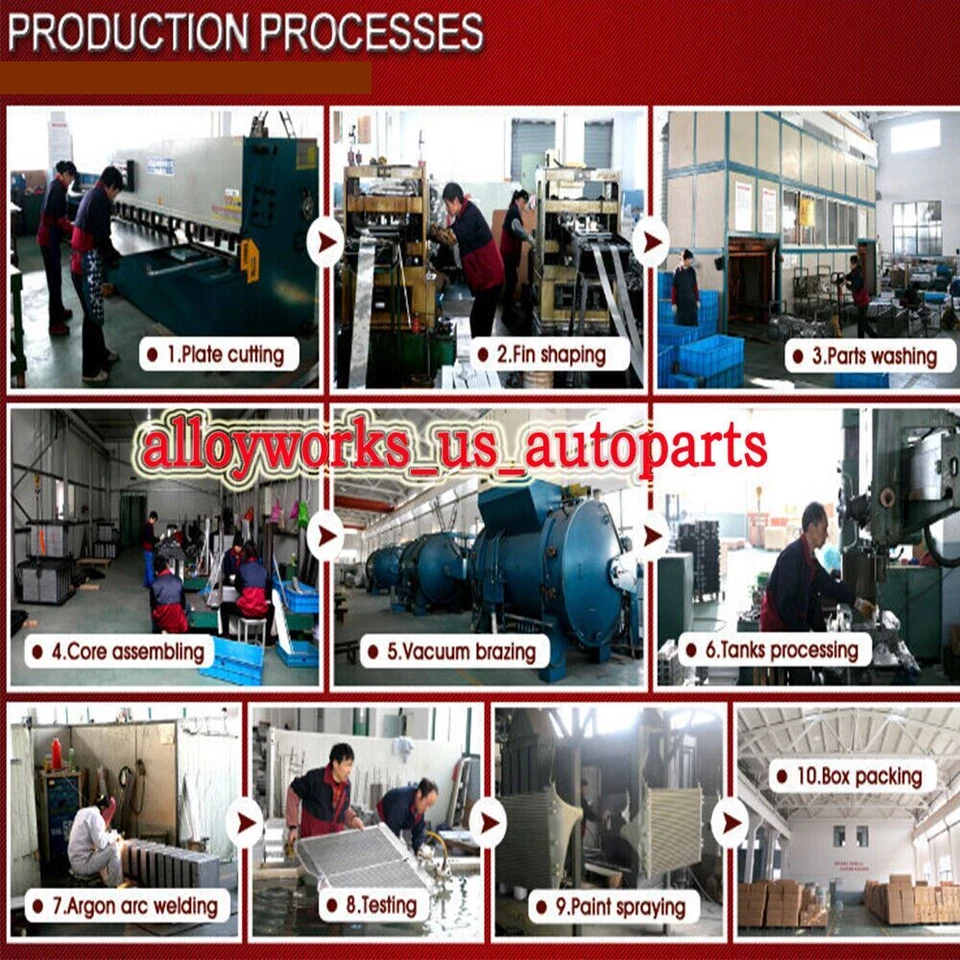 For 01-02 Chevy Silverado GMC Sierra 2500 HD 3500 8.1L Aluminum 2 Core Radiators - Image 4 of 4