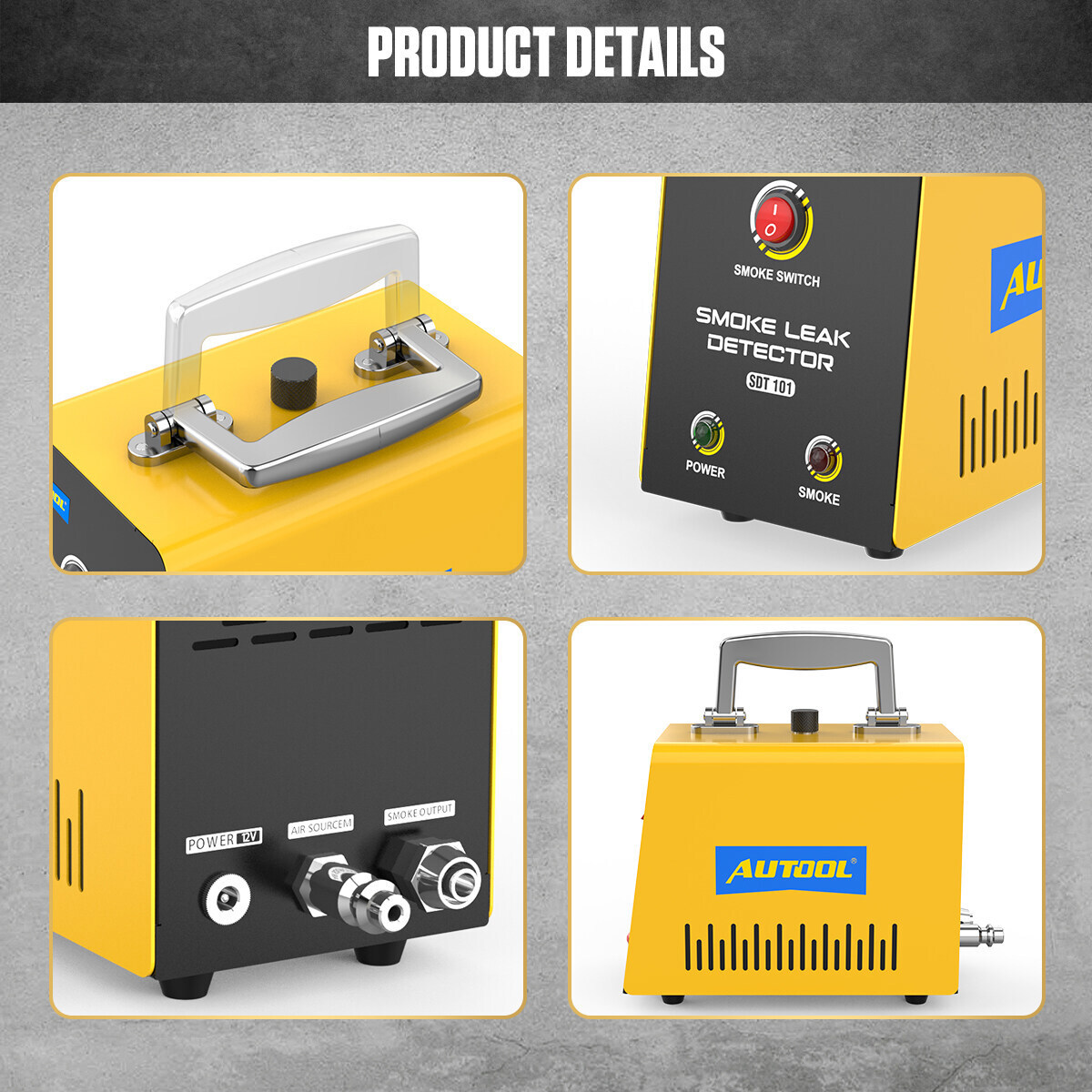 Tester Fumo Doppia Modalità Macchina Del Fumo EVAP MR CARTOOL - Per Diagnostica Auto, Doppia Modalità Aria/Fumo, 12V Macchina Fumo Auto - Foto 8