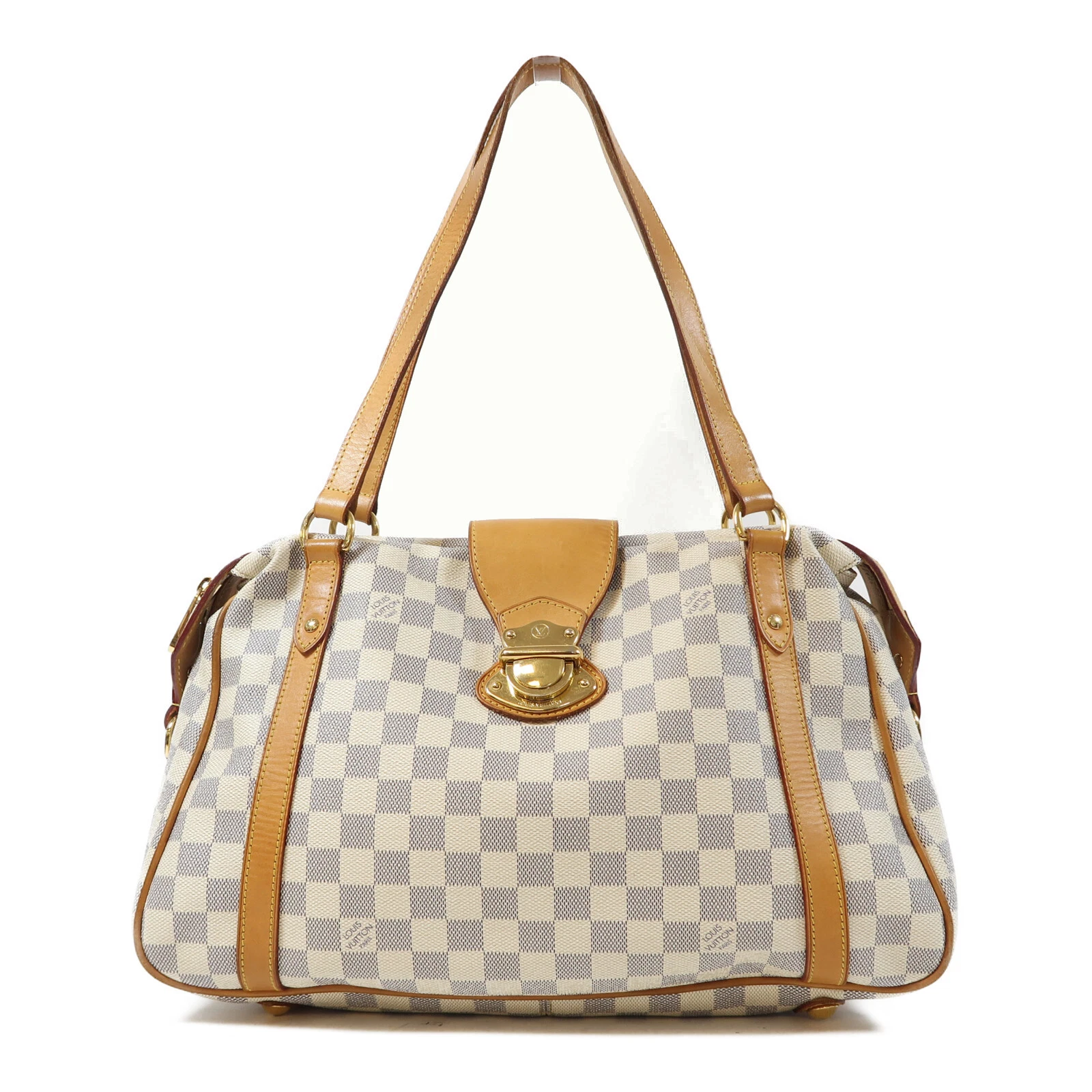 LOUIS VUITTON（LV） Borsa a tracolla Louis Vuitton LV GHW Stresa GM N42221 Damier bianco azzurro