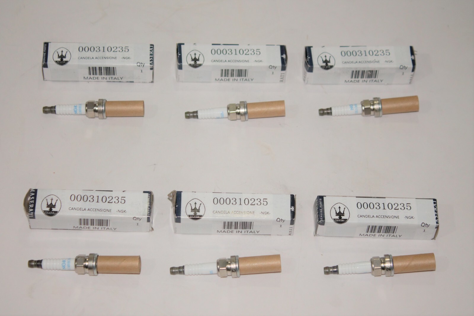 Maserati Ghibli, Quattroporte & Levante Spark Plugs Set Of 6 - Genuine