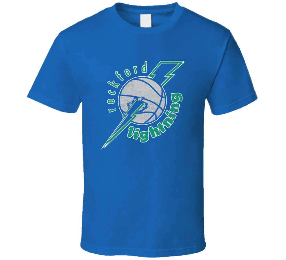 Rockford Lightning Basketball Team Graphic T-Shirt for Fans