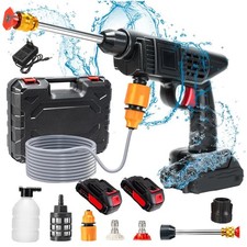 1500W Akku Hochdruckreiniger Auto Mobiler Druckreiniger Spritzpistole Garten