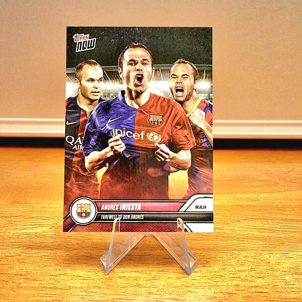 Andrés Iniesta FC Barcelona Farewell Topps Now Card #2