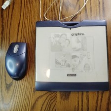 Wacom CTE-430 Graphire 3 Sapphire USB Drawing Tablet w/ Pen  Mouse Tested Works