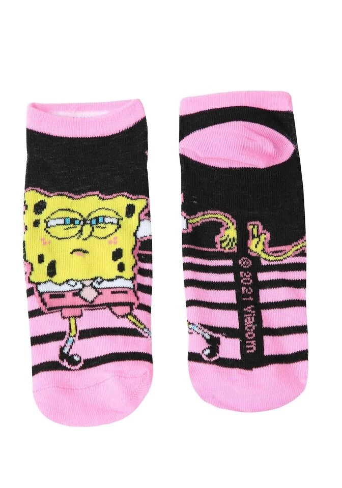 Spongebob Women's Ankle Socks Pack of 6 Pairs - Official Nickelodeon - Image 3 of 4