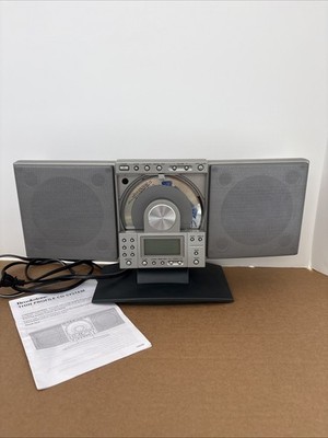 Brookstone BR-200 CD PLL Radio & Multi-clock No Remote - Tested Working!