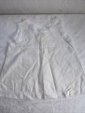 J..C. Collections Toddler Girls White Full Slip Sleeveless Lace Ruffle Hem 12M