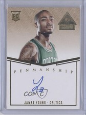2014 Panini Paramount Penmanship Rookies Gold 1/10 James Young #PR-JY Auto 0q0