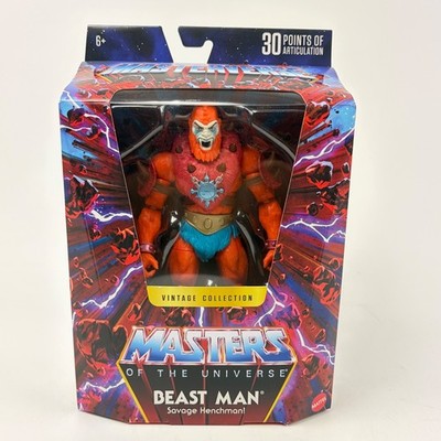 Mattel MOTU Masters of the universe Beast Man Vintage Collection Figure In Hand