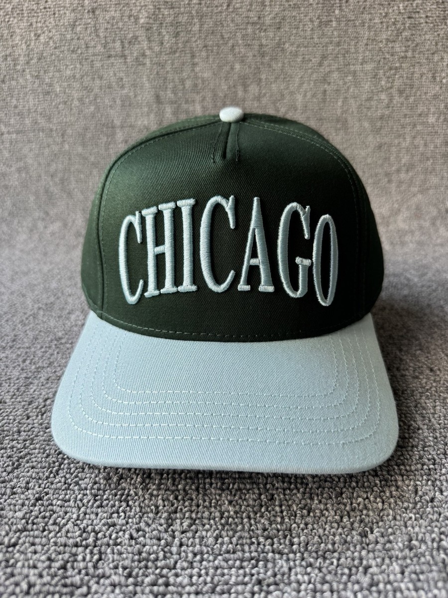 Alice & Wonder Chicago Snapback Hat Green Mint Adjustable Cap