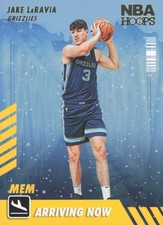 Jake LaRavia RC - 2022-23 Hoops Winter #19 Arriving Now Holo Grizzlies