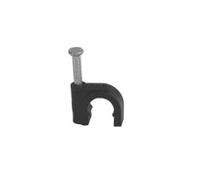 Your Cable Store 100 Pack Black / 8mm RG6 Clips 100 Pack,