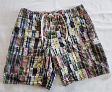 Polo By Ralph Lauren Men  s Swim Trunks Patchwork Plaid Men  s Sz 34 Board Shorts