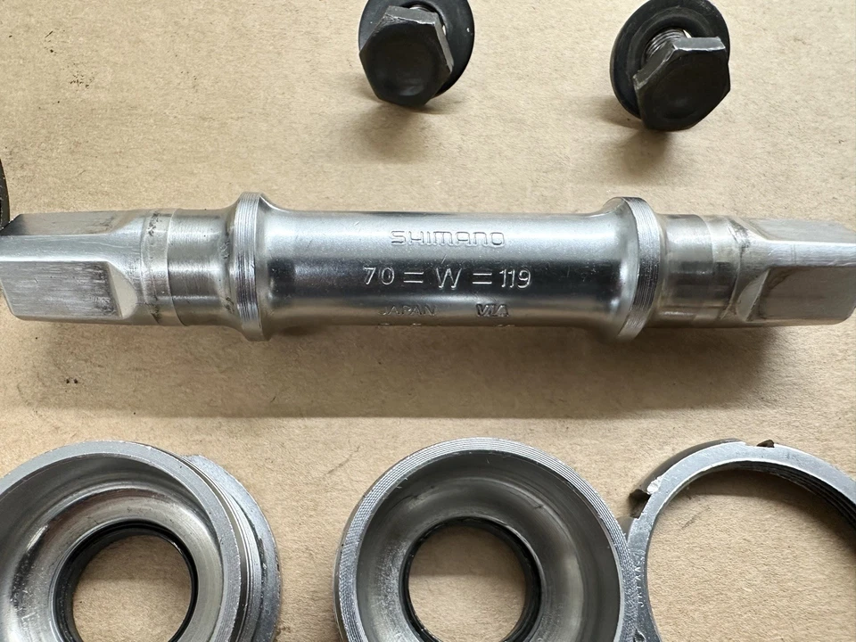 Soporte inferior vintage Shimano ITALIANO roscado 70-119 mm 36x24T Foto 3 de 4