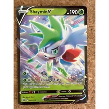 Pokemon Shaymin V 013/172 Brilliant Stars Ultra Rare Holo Grass Type Card