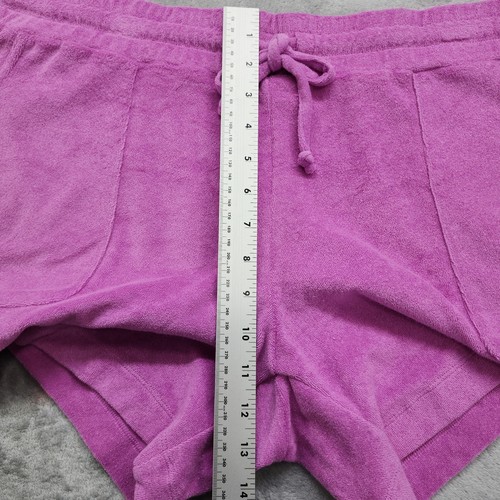 Time And Tru Shorts Womens XL (16-18) Purple French Terry Pull-On Summer Beach - Picture 7 of 10