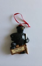 Smith River Forge Bear Ornament Grand Lake Colorado Wood Handcrafted USA Gift