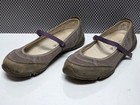 Sperry Top-Sider Sz 7 Tan Purple Sandals Mary Jane Flats Barley Worn EUC  — photo 3