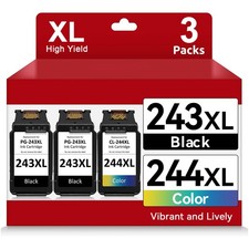 PG243 XL CL244 XL Ink Cartridge For Canon PIXMA MG2920 MG2922 MG2924 MX490 TS302