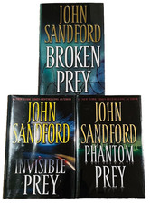 John Sandford Lot of 3 Broken Prey/Invisible Prey/Phantom Prey, all HC 1st Eds.!