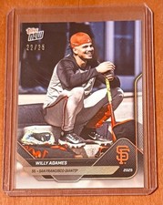 2025 TOPPS NOW #OD-299 WILLY ADAMES # 22/25 GOLD PARALLEL - ROAD TO OPENING DAY